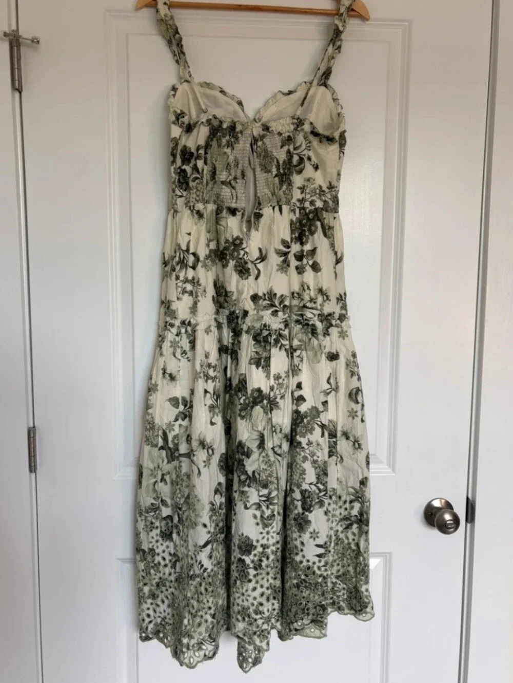 FLAWED! By Anthropologie Sweetheart A-line Midi Dress Size Small - Picture 7 of 10